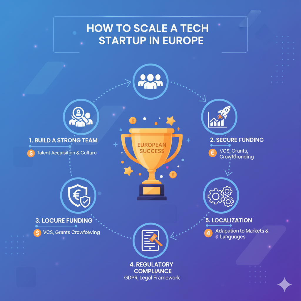 Wie man ein Tech-Startup in Europa skaliert