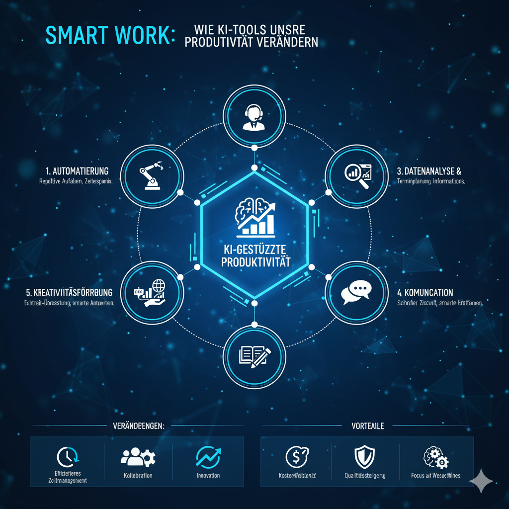 Smart Work: Wie KI-Tools unsere Produktivität verändernBerlin, Deutschland – Wenn es um Künstliche Intelligenz (KI) geht, dreht sich die Diskussion oft um ein zentrales Stichwort: Produktivität.